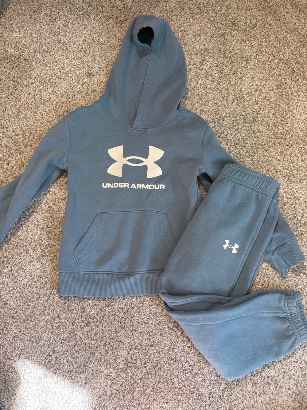 Under Armour Kids Slate Blue Hoodie & Jogger Set - 5